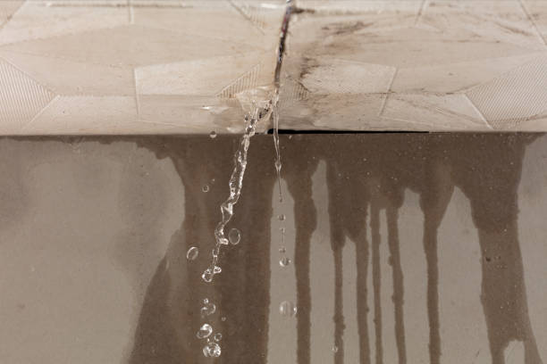 Professional Sewage Cleanup technician working in Garland, ME